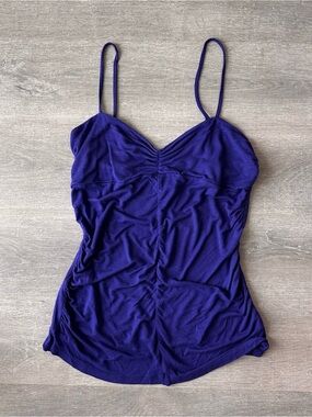 SWS Deep Blue Spaghetti Strap Tank Top Ruched